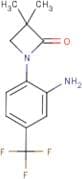 1-[2-Amino-4-(trifluoromethyl)phenyl]-3,3-dimethylazetidin-2-one