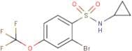 2-Bromo-N-cyclopropyl-4-(trifluoromethoxy)benzenesulphonamide