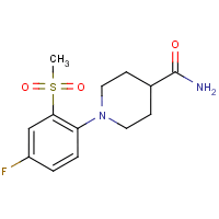 1-[4-Fluoro-2-(methylsulphonyl)phenyl]piperidine-4-carboxamide
