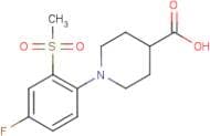 1-[4-Fluoro-2-(methylsulphonyl)phenyl]piperidine-4-carboxylic acid