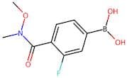 3-Fluoro-4-(N-methoxy-N-methylcarbamoyl)benzeneboronic acid