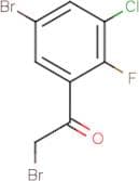 5-Bromo-3-chloro-2-fluorophenacyl bromide