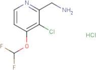 (3-Chloro-4-(difluoromethoxy)pyridin-2-yl)methanamine hydrochloride