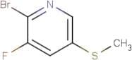 2-Bromo-3-fluoro-5-(methylthio)pyridine