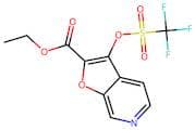 Ethyl 3-{[(trifluoromethyl)sulphonyl]oxy}furo[2,3-c]pyridine-2-carboxylate