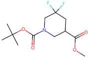 Methyl 5,5-difluoropiperidine-3-carboxylate, N-BOC protected
