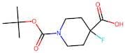 4-Fluoropiperidine-4-carboxylic acid, N-BOC protected