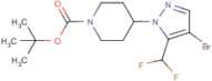 tert-Butyl 4-(4-bromo-5-(difluoromethyl)-1H-pyrazol-1-yl)piperidine-1-carboxylate