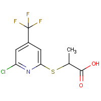 2-[[6-Chloro-4-(trifluoromethyl)pyridin-2-yl]sulfanyl]propionic acid