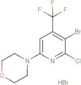 5-Bromo-6-chloro-2-(morpholin-4-yl)-4-(trifluoromethyl)pyridine hydrobromide