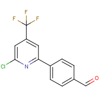4-[6-Chloro-4-(trifluoromethyl)pyridin-2-yl]benzaldehyde
