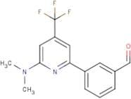 3-[6-Dimethylamino-4-(trifluoromethyl)pyridin-2-yl]benzaldehyde