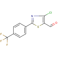 4-Chloro-2-[4-(trifluoromethyl)phenyl]thiazole-5-carboxaldehyde