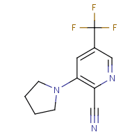 2-Cyano-3-(pyrrolidin-1-yl)-5-(trifluoromethyl)pyridine