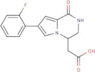[7-(2-Fluorophenyl)-1-oxo-1,2,3,4-tetrahydropyrrolo[1,2-a]pyrazin-4-yl]acetic acid