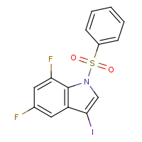 5,7-Difluoro-3-iodo-1-(phenylsulfonyl)-1H-indole