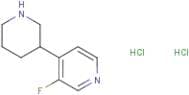3-Fluoro-4-(piperidin-3-yl)pyridine dihydrochloride