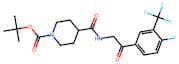 tert-Butyl 4-((2-(4-fluoro-3-(trifluoromethyl)phenyl)-2-oxoethyl)carbamoyl)piperidine-1-carboxylate