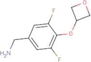 [3,5-Difluoro-4-(oxetan-3-yloxy)phenyl]methanamine