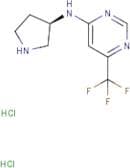 N-[(3R)-Pyrrolidin-3-yl]-6-(trifluoromethyl)pyrimidin-4-amine dihydrochloride