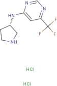 N-[(3S)-Pyrrolidin-3-yl]-6-(trifluoromethyl)pyrimidin-4-amine dihydrochloride