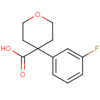 4-(3-Fluorophenyl)oxane-4-carboxylic acid