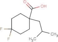 4,4-Difluoro-1-(2-methylpropyl)cyclohexane-1-carboxylic acid