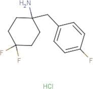 4,4-Difluoro-1-[(4-fluorophenyl)methyl]cyclohexan-1-amine hydrochloride