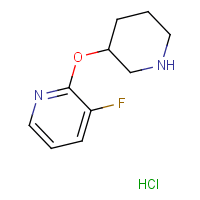3-Fluoro-2-(piperidin-3-yloxy)pyridine hydrochloride