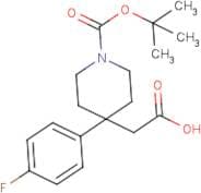 [1-(tert-Butoxycarbonyl)-4-(4-fluorophenyl)piperidin-4-yl]acetic acid