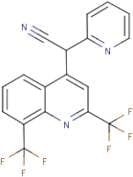 2,8-Bis(trifluoromethyl)-2'-(2-pyridyl)-4-quinolineacetonitrile