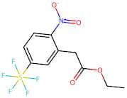 Ethyl (2-nitro-5-(pentafluorosulfanyl)phenyl) acetate