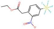 Ethyl (2-nitro-4-(pentafluorosulfanyl)phenyl) acetate