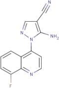 5-Amino-1-(8-fluoroquinolin-4-yl)-1H-pyrazole-4-carbonitrile