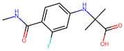 2-[(3-Fluoro-4-(methylcarbamoyl)phenyl)amino]-2-methylpropanoic acid