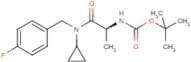 {(S)-1-[Cyclopropyl-(4-fluoro-benzyl)-carbamoyl]-ethyl}-carbamic acid tert-butyl ester
