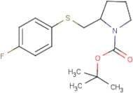 2-(4-Fluoro-phenylsulfanylmethyl)-pyrrolidine-1-carboxylic acid tert-butyl ester