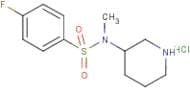 4-Fluoro-N-methyl-N-piperidin-3-yl-benzenesulfonamide hydrochloride