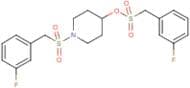 (3-Fluoro-phenyl)-methanesulfonic acid 1-(3-fluoro-phenylmethanesulfonyl)-piperidin-4-yl ester