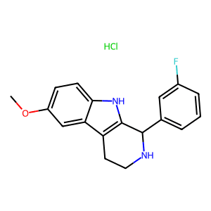 1-(3-Fluorophenyl)-6-methoxy-2,3,4,9-tetrahydro-1H-b-carboline hydrochloride