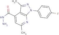 1-(4-Fluorophenyl)-3,6-dimethyl-1H-pyrazolo[3,4-b]pyridine-4-carbohydrazide