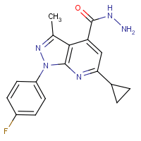 6-Cyclopropyl-1-(4-fluorophenyl)-3-methyl-1H-pyrazolo[3,4-b]pyridine-4-carbohydrazide