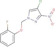 4-Chloro-1-[(2-fluorophenoxy)methyl]-3-nitro-1H-pyrazole