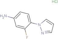 3-Fluoro-4-(1H-pyrazol-1-yl)aniline hydrochloride