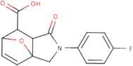 2-(4-Fluorophenyl)-1-oxo-1,2,3,6,7,7a-hexahydro-3a,6-epoxyisoindole-7-carboxylic acid