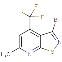 3-Bromo-6-methyl-4-(trifluoromethyl)[1,2]thiazolo[5,4-b]pyridine