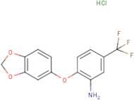 2-(1,3-Benzodioxol-5-yloxy)-5-(trifluoromethyl)aniline hydrochloride