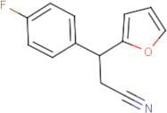 3-(4-Fluorophenyl)-3-(furan-2-yl)propanenitrile