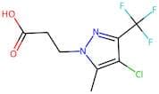3-[4-Chloro-5-methyl-3-(trifluoromethyl)-1H-pyrazol-1-yl]propanoic acid