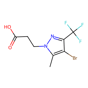 3-[4-Bromo-5-methyl-3-(trifluoromethyl)-1H-pyrazol-1-yl]propanoic acid